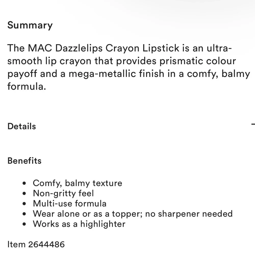 MAC ‘Candy Yum Yummy’ Dazzlelips Crayon Lipstick